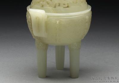 图片[2]-Jade incense burner with dragon pattern, Qing dynasty (1644-1911)-China Archive